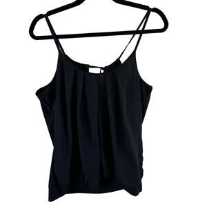 Maurices Black Spaghetti Strap Lightweight Stretchy Tank Blouse Size L